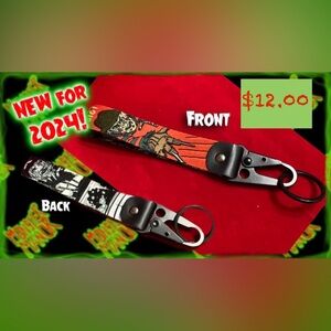 Freddy Kruger nightmare on Elm Street key bracelet wristlet hook latch